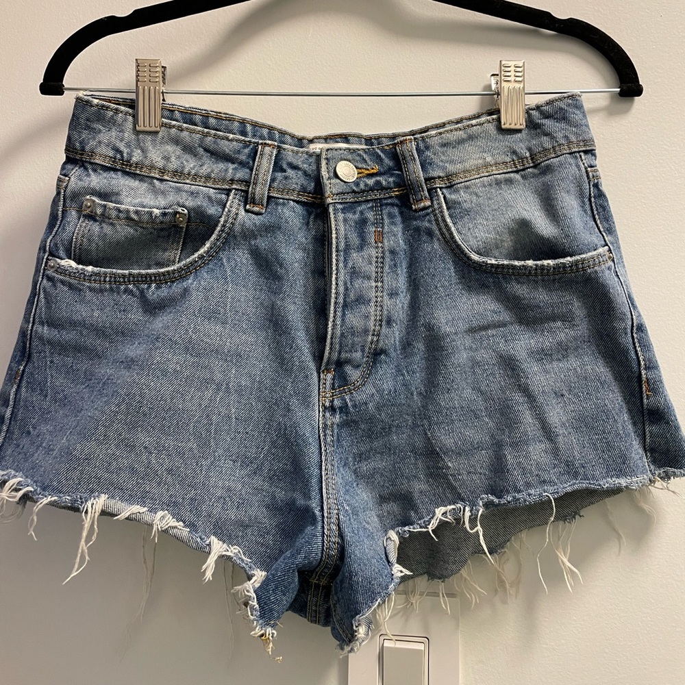 High Waisted Loose Jean Shorts